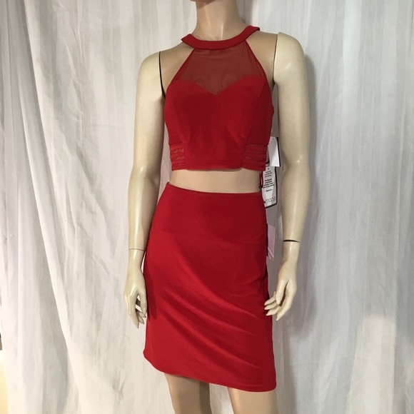 Morgan & company junior 2-pc bodycon dress A05 - Picture 2 of 7